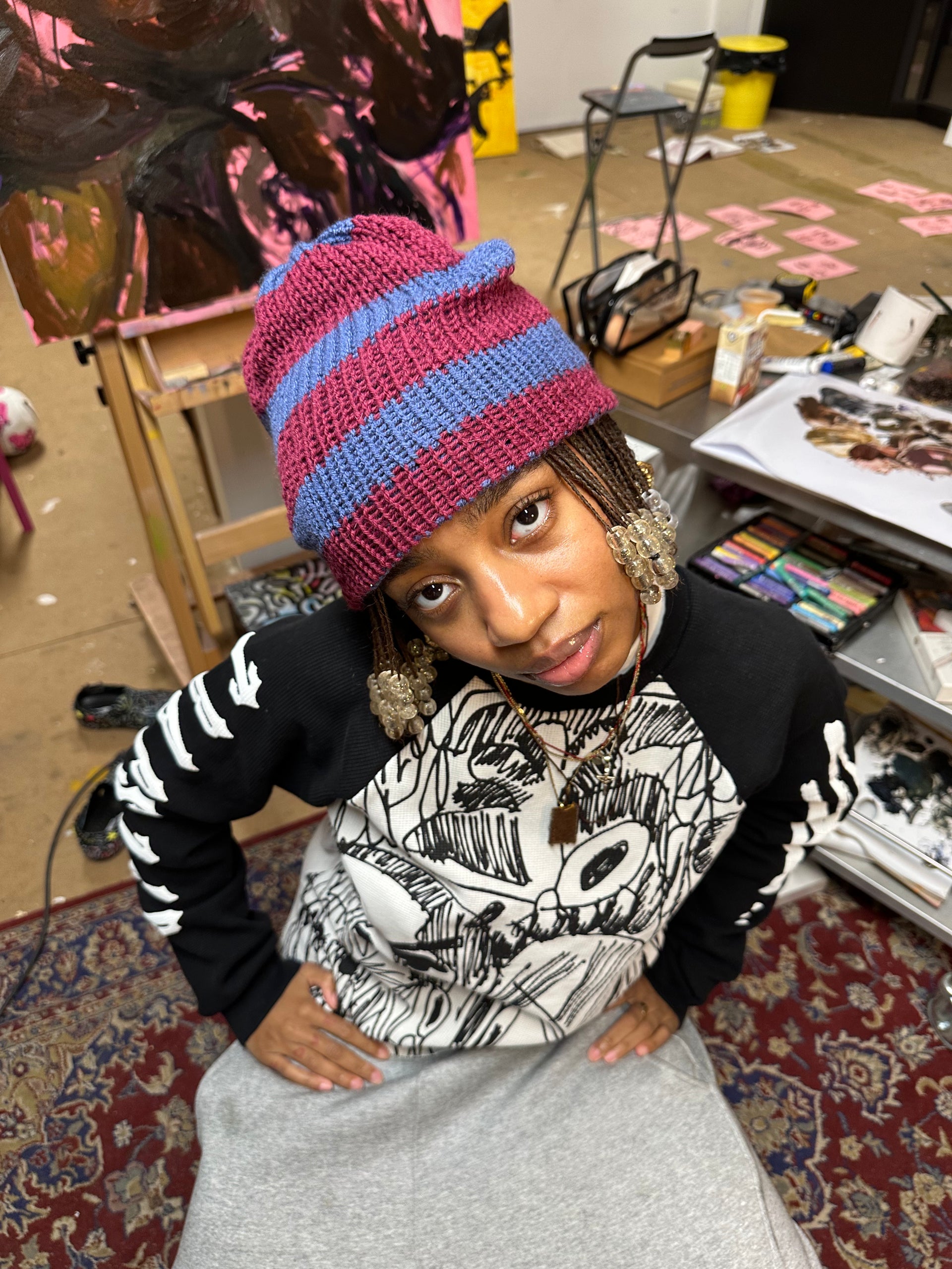 Knit BEANIE – Paradise display picture 3